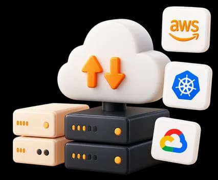 Servers syncing to AWS, Google Cloud and Kubernetes