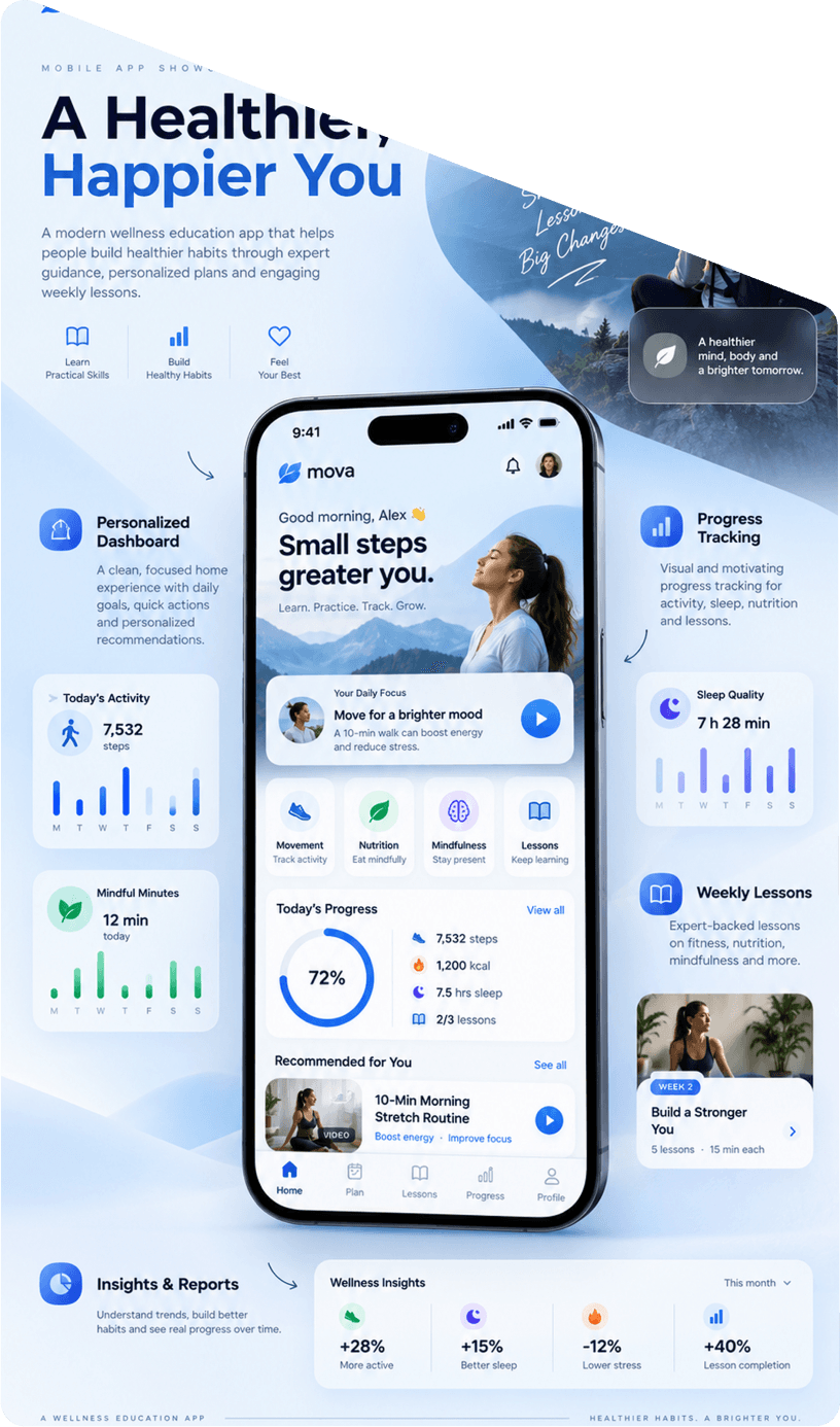 Health Care App interface preview