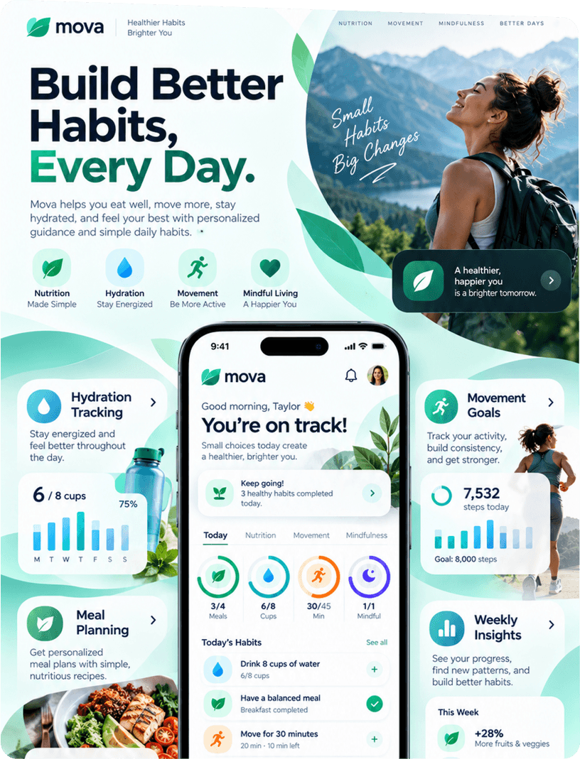 Better Habits Web & App interface preview